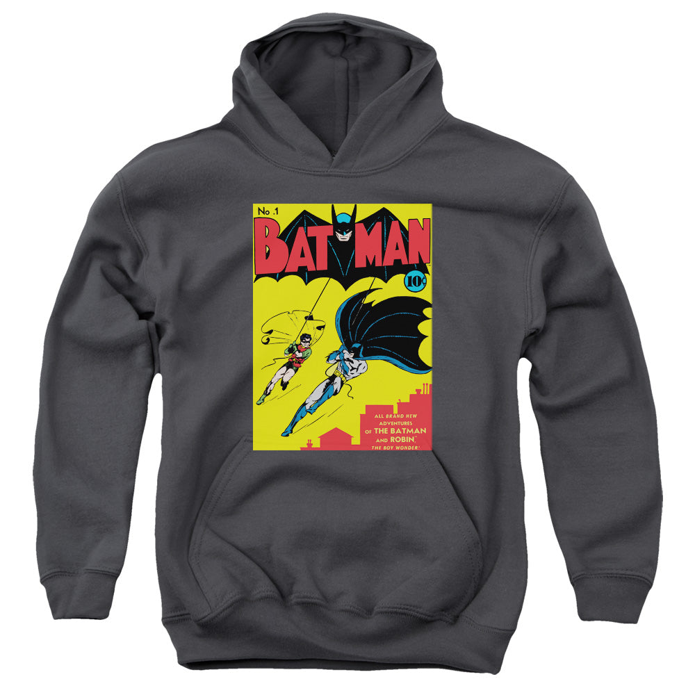 Batman Comics Batman First Youth Cotton Poly Pull-Over Hoodie