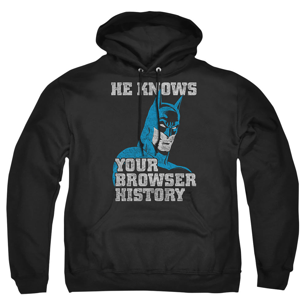 Batman Comics Batman Knows Men's Pull-Over 75 25 Poly Hoodie