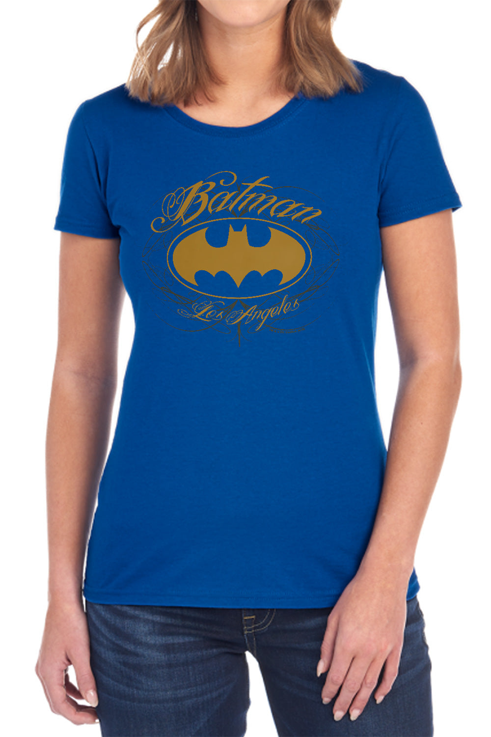 Batman Comics Batman La Women's 18/1 Cotton Short-Sleeve T-Shirt