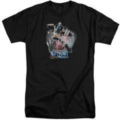Batman Comics Batman Mech Men's 18/1 Tall Cotton Short-Sleeve T-Shirt