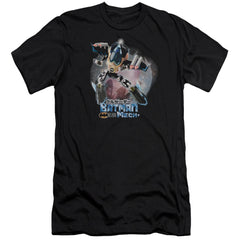 Batman Comics Batman Mech Men's Ultra-Soft 30/1 Cotton Slim Short-Sleeve T-Shirt