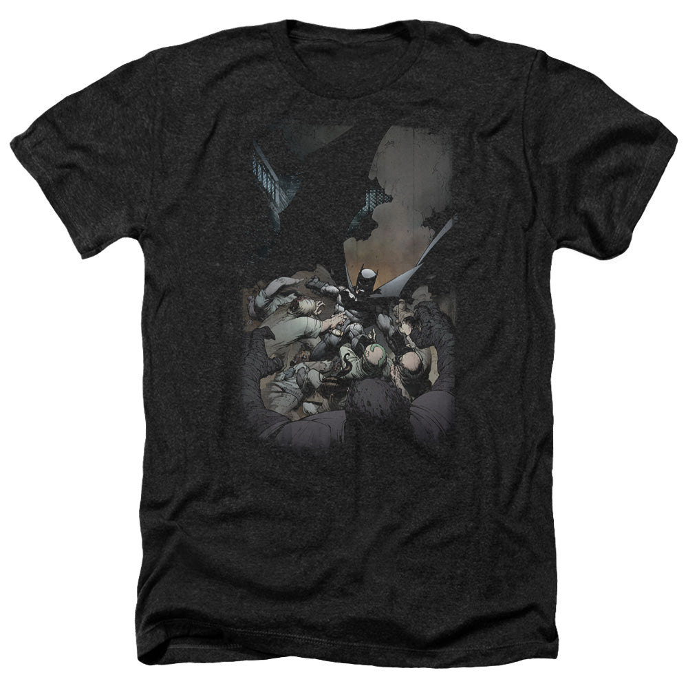 Batman Comics Batman #1 Men's 30/1 Heather 60 40 Poly Short-Sleeve T-Shirt