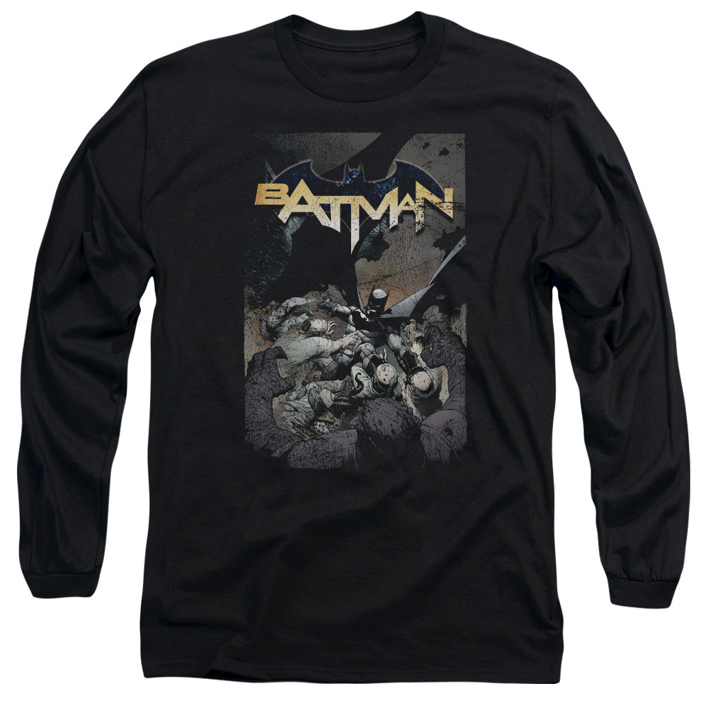 Batman Comics Batman One Men's 18/1 Cotton Long-Sleeve T-Shirt