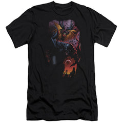 Batman Comics Batman & Robin #1 Men's Ultra-Soft 30/1 Cotton Slim Short-Sleeve T-Shirt
