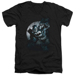 Batman Comics Batman Spotlight Men's 30/1 Cotton Slim V-Neck T-Shirt
