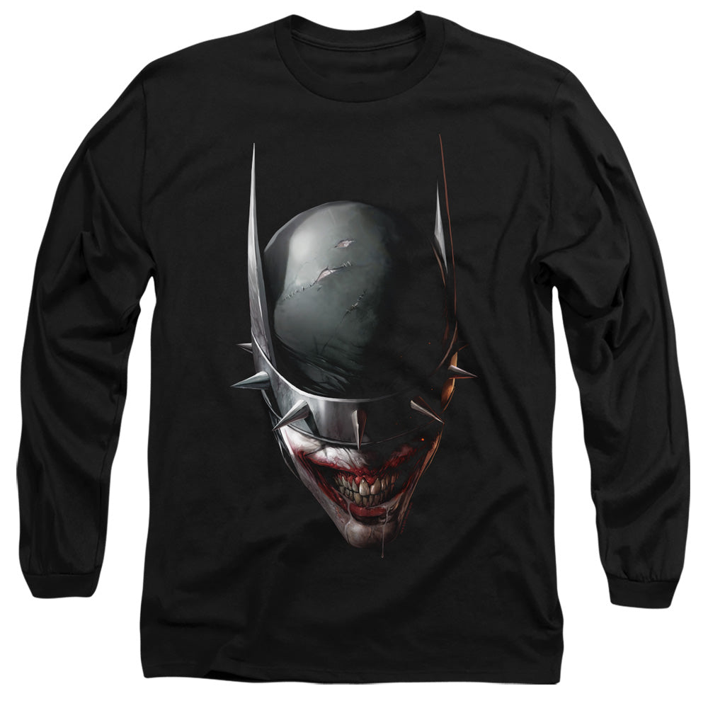 Batman Comics Batman Who Laughs Head Men's 18/1 Cotton Long-Sleeve T-Shirt
