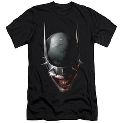Batman Comics Batman Who Laughs Head Men's Ultra-Soft 30/1 Cotton Slim Short-Sleeve T-Shirt
