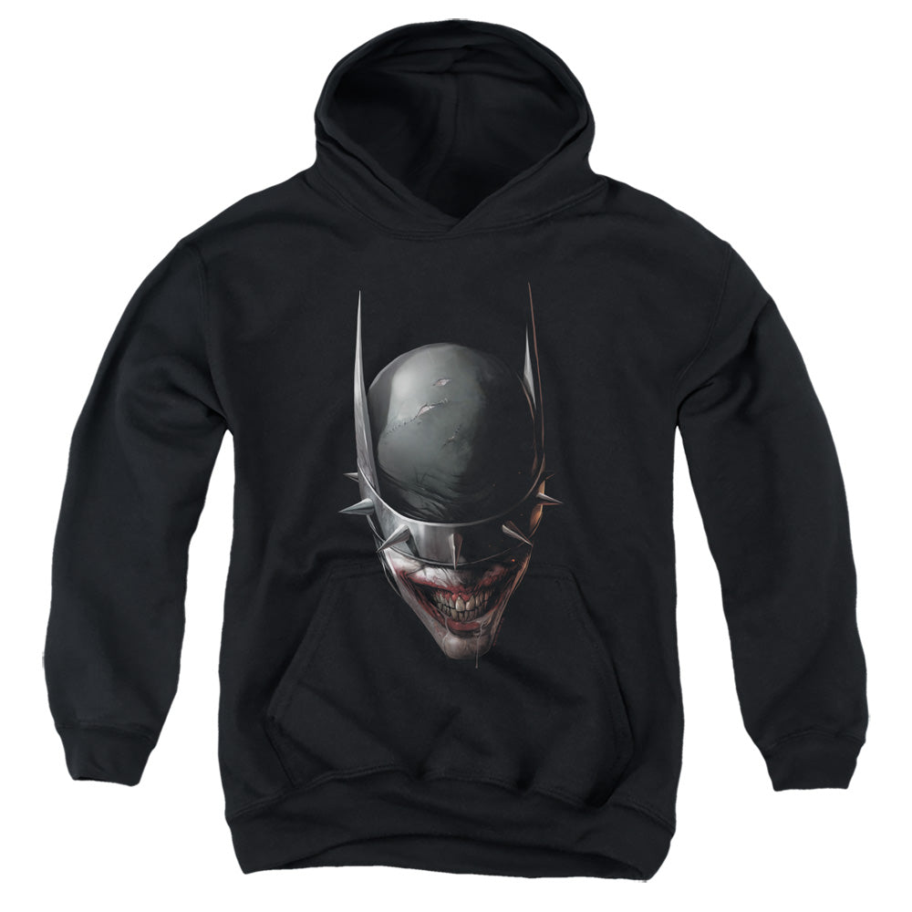 Batman Comics Batman Who Laughs Head Youth Cotton Poly Pull-Over Hoodie