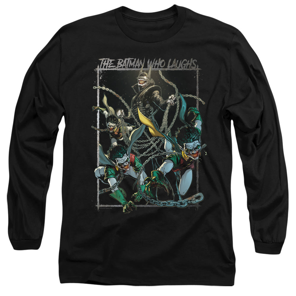 Batman Comics Batman Who Laughs Men's 18/1 Cotton Long-Sleeve T-Shirt