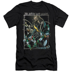 Batman Comics Batman Who Laughs Men's Ultra-Soft 30/1 Cotton Slim Short-Sleeve T-Shirt