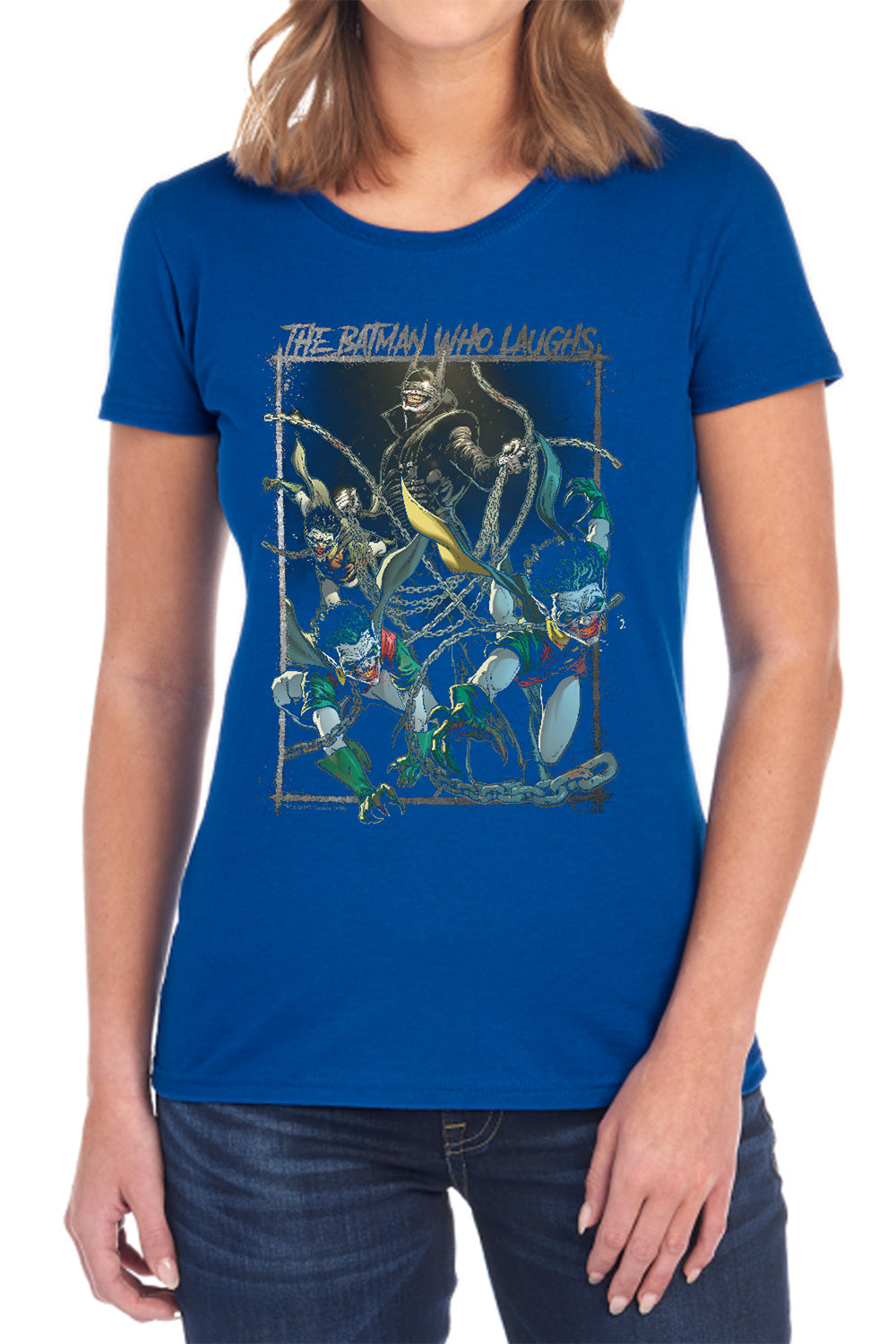 Batman Comics Batman Who Laughs Women's 18/1 Cotton Short-Sleeve T-Shirt