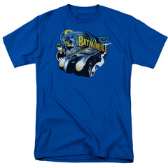 Batman Comics Batmobile Men's 18/1 Cotton Short-Sleeve T-Shirt