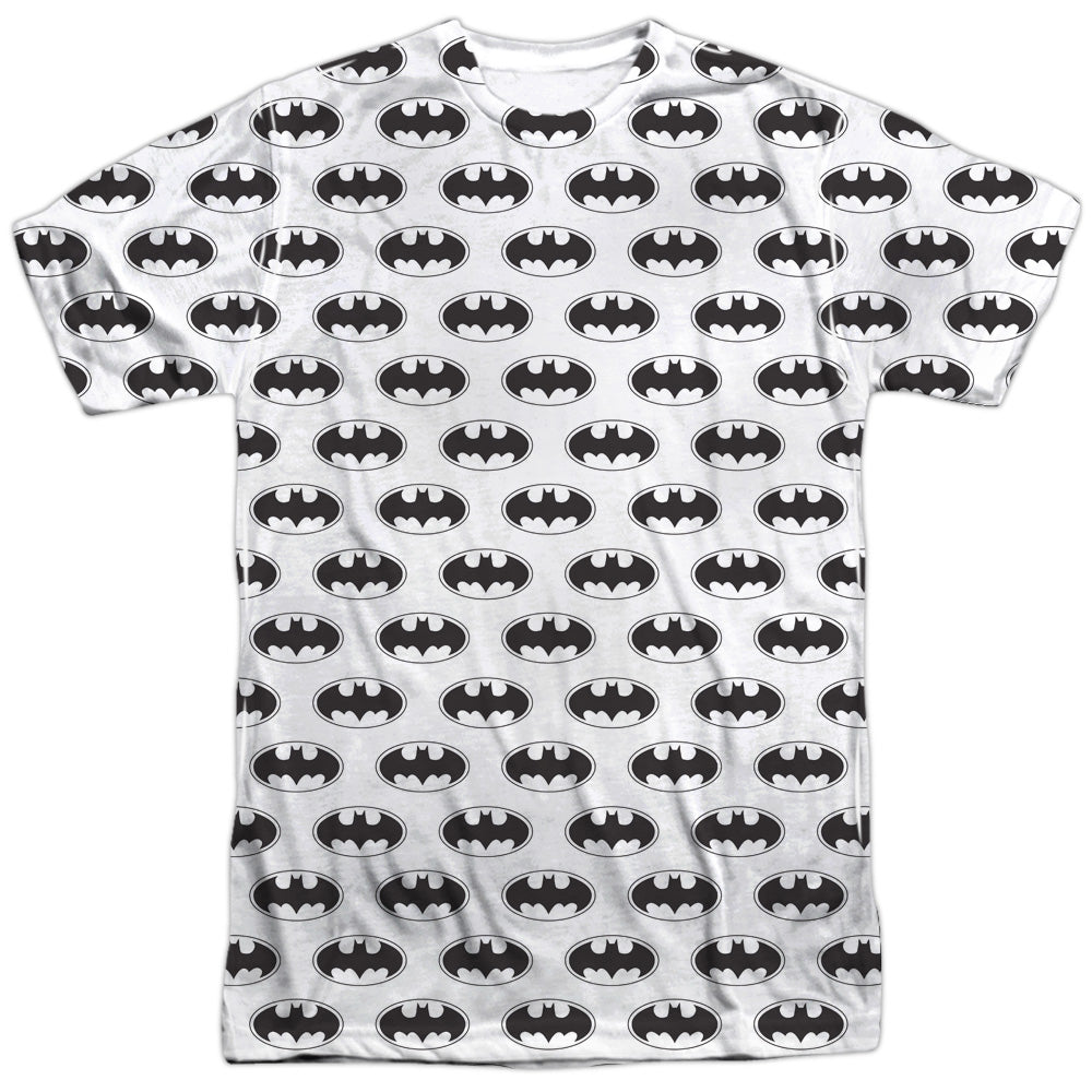 Batman Comics Bats All Over Men's Regular Fit Polyester Short-Sleeve T-Shirt