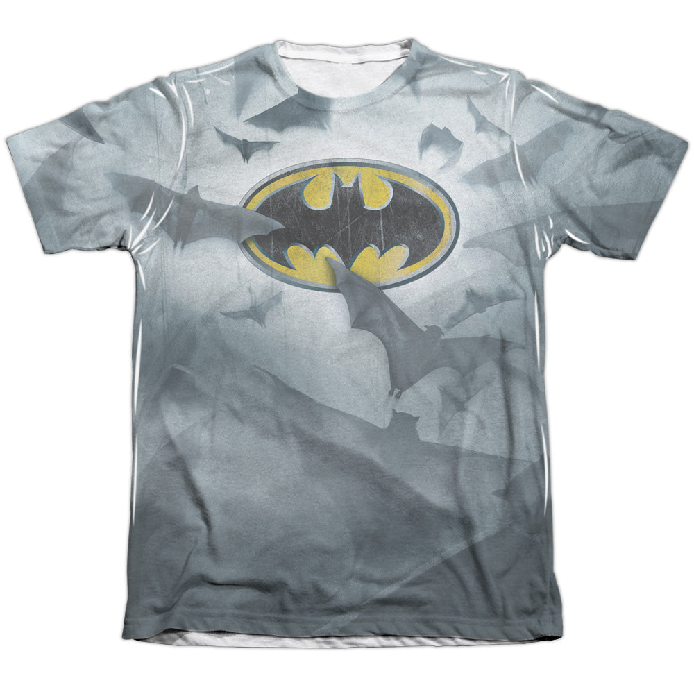 Batman Comics Bats Logo Men's Regular Fit Poly Cotton Short-Sleeve T-Shirt