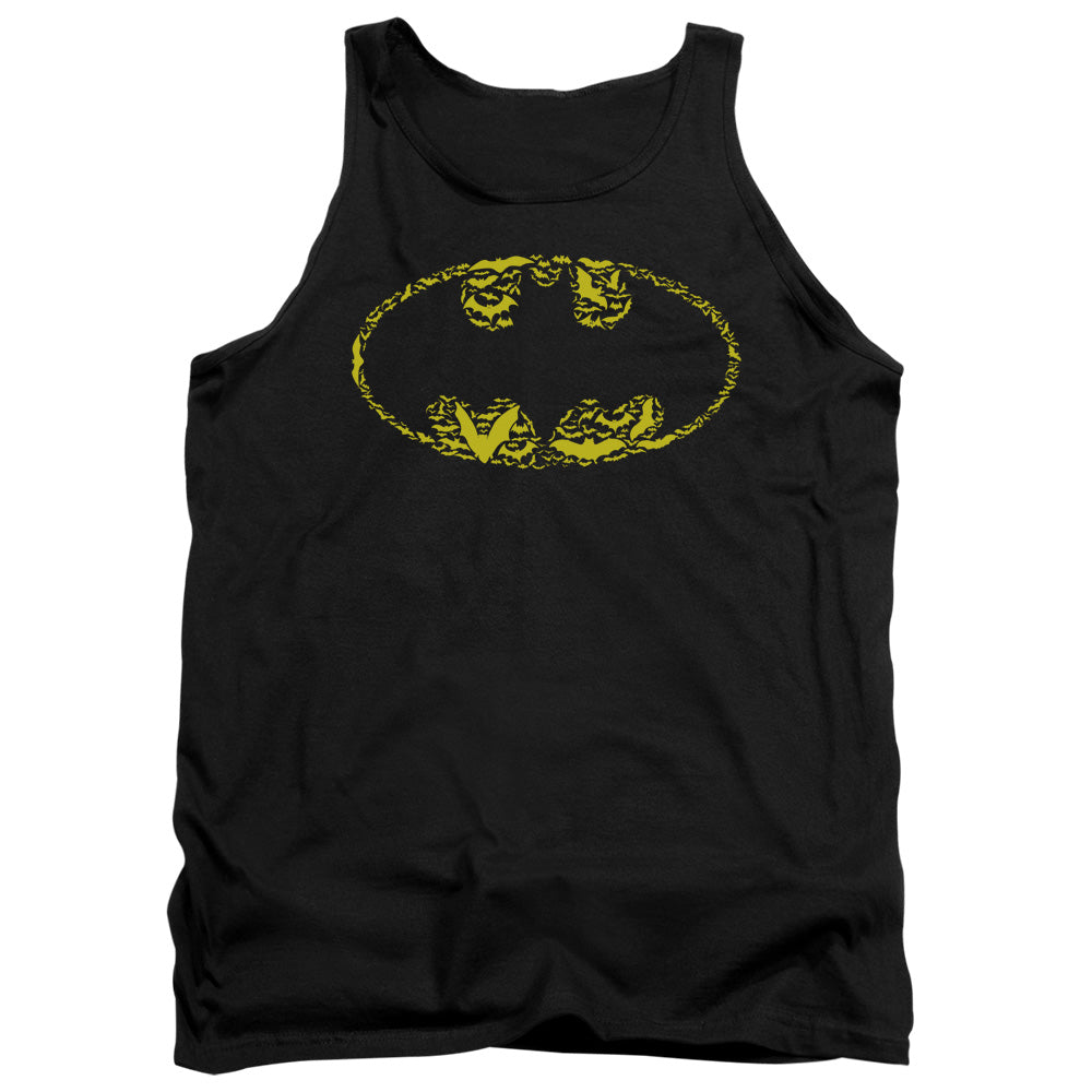 Batman Comics Bats On Bats Men's 18/1 Cotton Tank Top