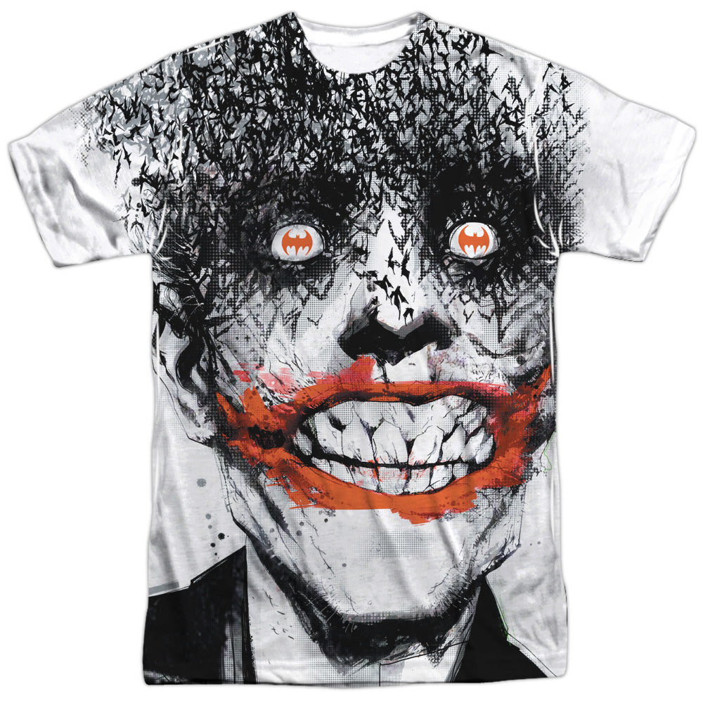 Batman Comics Bats On The Brain Men's Regular Fit Polyester Short-Sleeve T-Shirt
