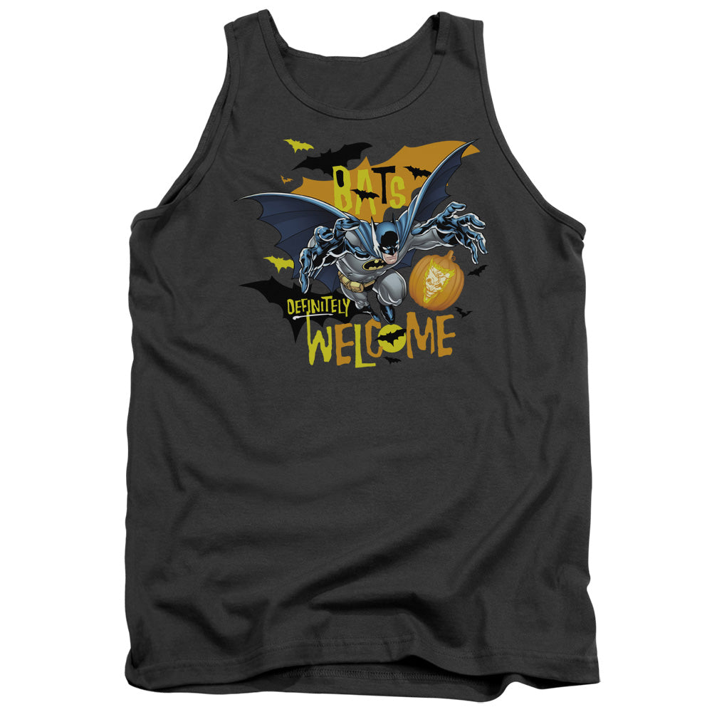 Batman Comics Bats Welcome Men's 18/1 Cotton Tank Top