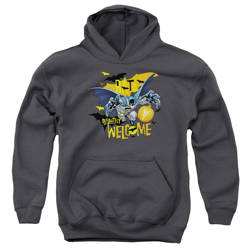 Batman Comics Bats Welcome Youth Cotton Poly Pull-Over Hoodie