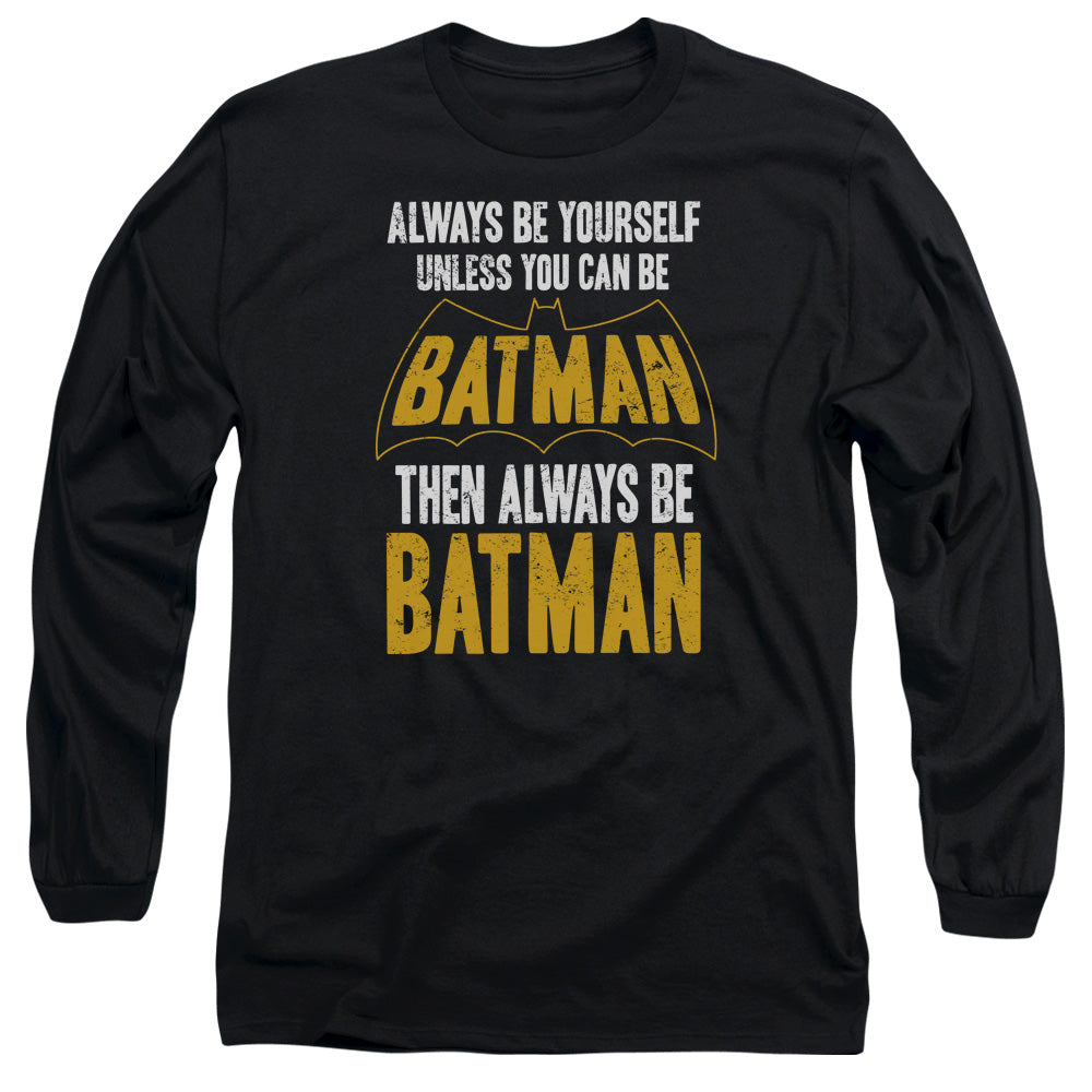 Batman Comics Be Batman Men's 18/1 Cotton Long-Sleeve T-Shirt