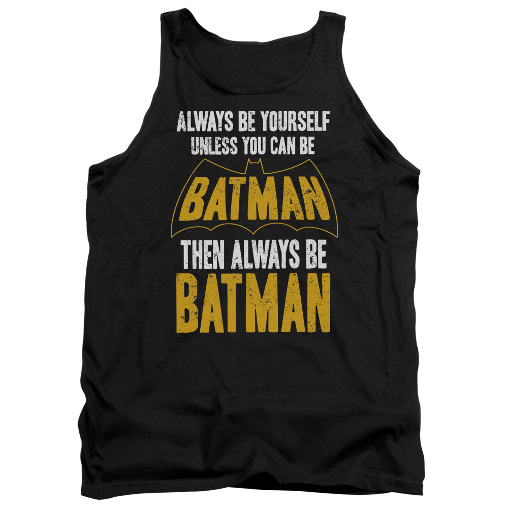 Batman Comics Be Batman Men's 18/1 Cotton Tank Top