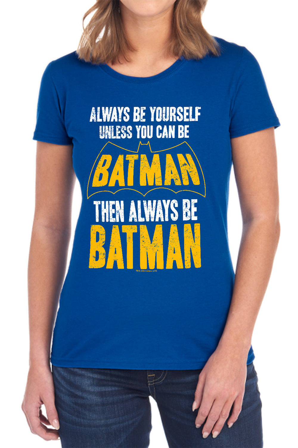 Batman Comics Be Batman Women's 18/1 Cotton Short-Sleeve T-Shirt