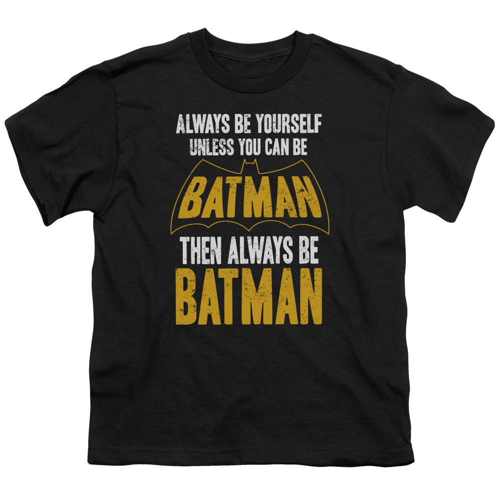 Batman Comics Be Batman Youth 18/1 100% Cotton Short-Sleeve T-Shirt
