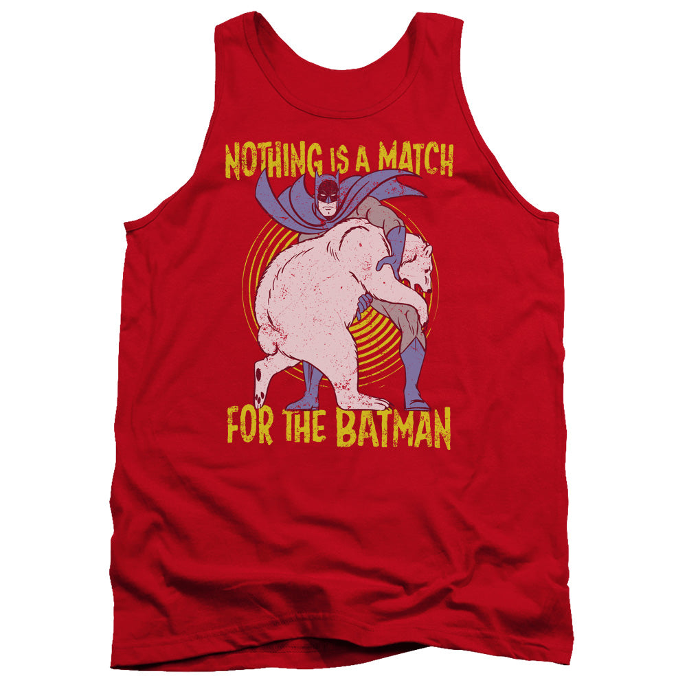 Batman Comics Bear Wrastling Men's 18/1 Cotton Tank Top