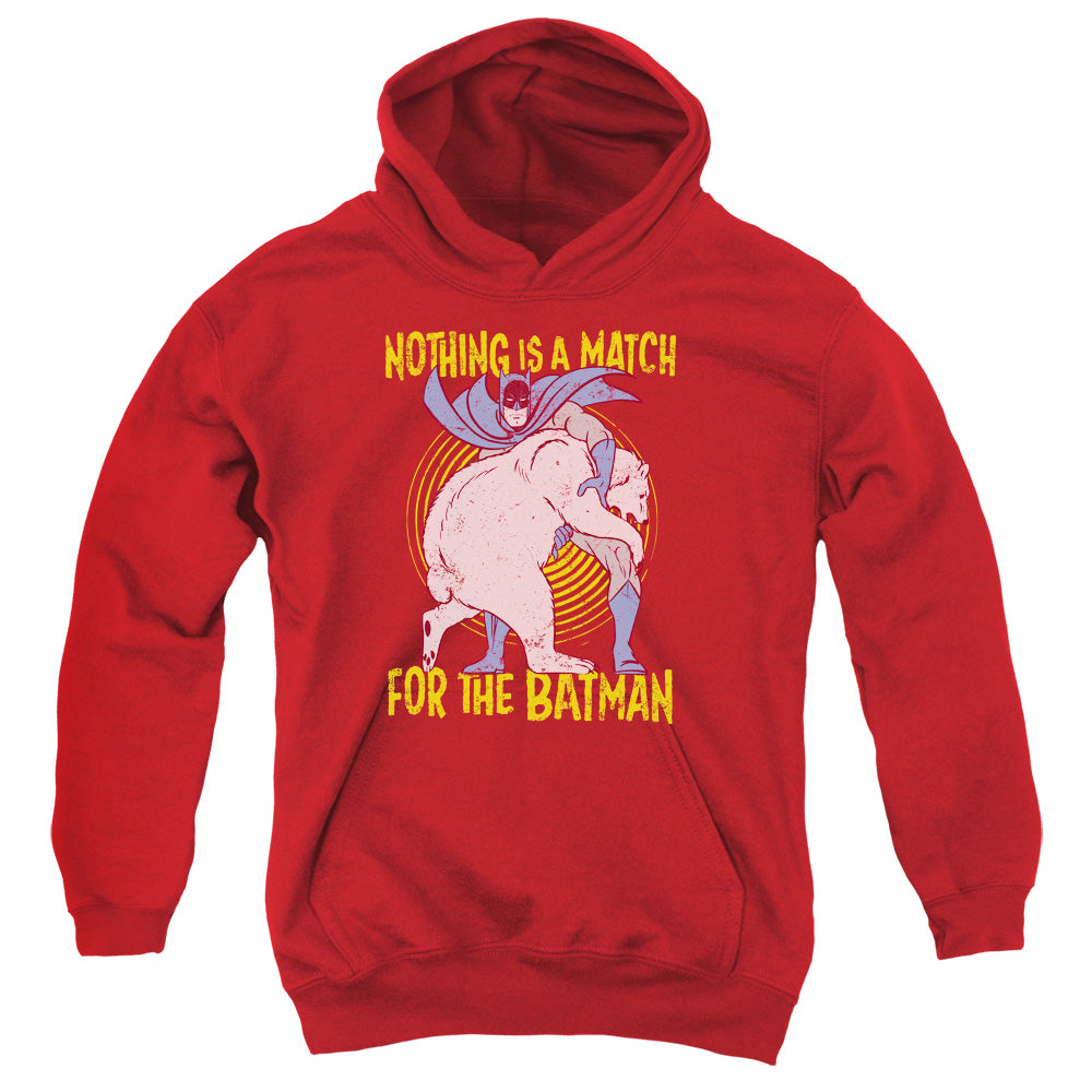 Batman Comics Bear Wrastling Youth Cotton Poly Pull-Over Hoodie
