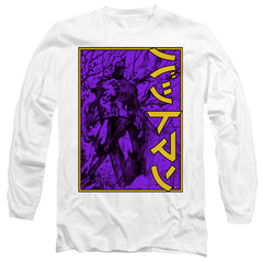 Batman Comics Big Framed Kanji Men's 18/1 Cotton Long-Sleeve T-Shirt