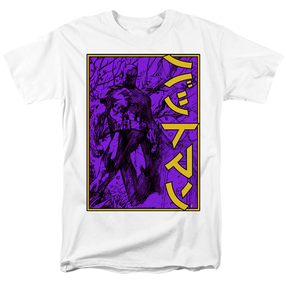 Batman Comics Big Framed Kanji Men's 18/1 Cotton Short-Sleeve T-Shirt