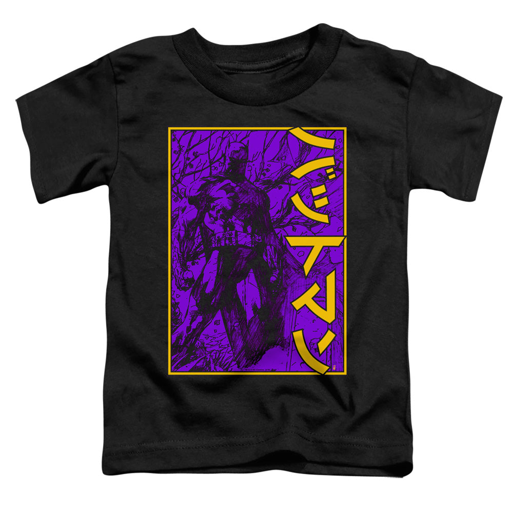 Batman Comics Big Framed Kanji Toddler 18/1 Cotton Short-Sleeve T-Shirt