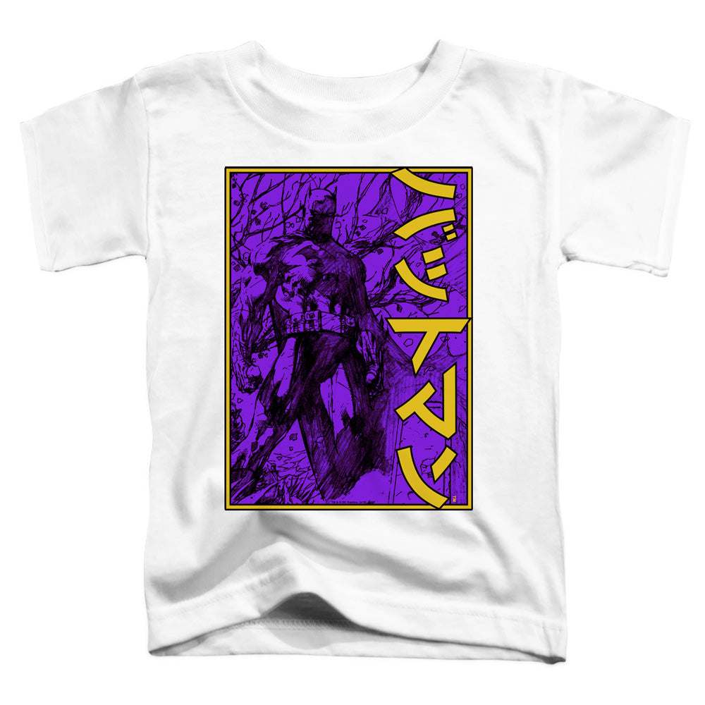 Batman Comics Big Framed Kanji Toddler 18/1 Cotton Short-Sleeve T-Shirt