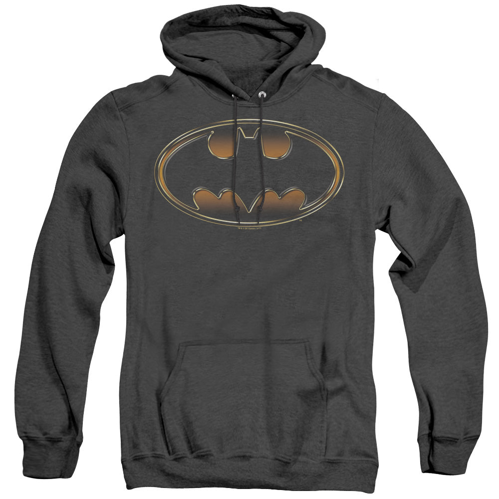 Batman Comics Black & Gold Embossed Men's Pull-Over Hoodie