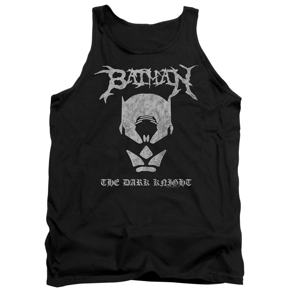 Batman Comics Black Metal Batman Men's 18/1 Cotton Tank Top