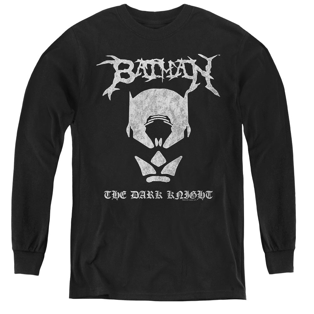 Batman Comics Black Metal Batman Youth Long-Sleeve T-Shirt