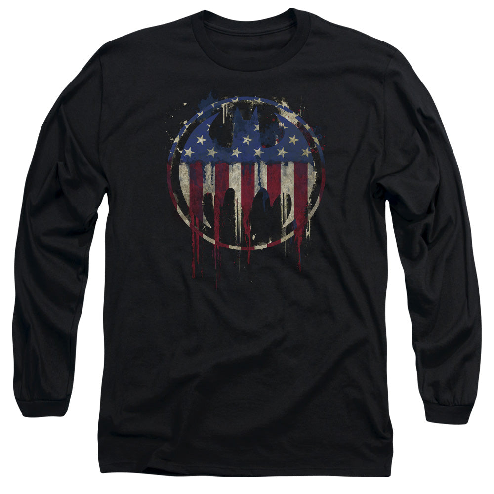 Batman Comics Bleeding Signal Men's 18/1 Cotton Long-Sleeve T-Shirt