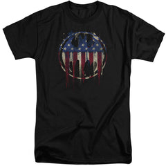 Batman Comics Bleeding Signal Men's 18/1 Tall Cotton Short-Sleeve T-Shirt