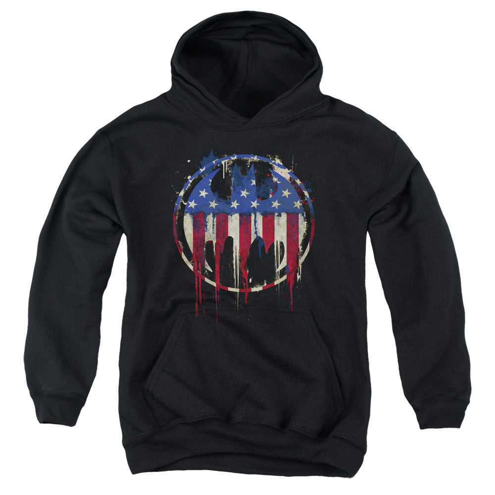 Batman Comics Bleeding Signal Youth Cotton Poly Pull-Over Hoodie