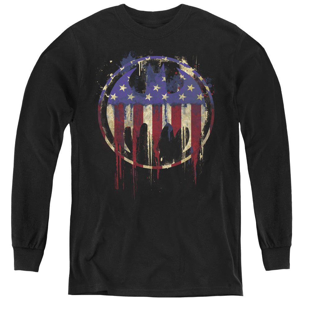 Batman Comics Bleeding Signal Youth Long-Sleeve T-Shirt