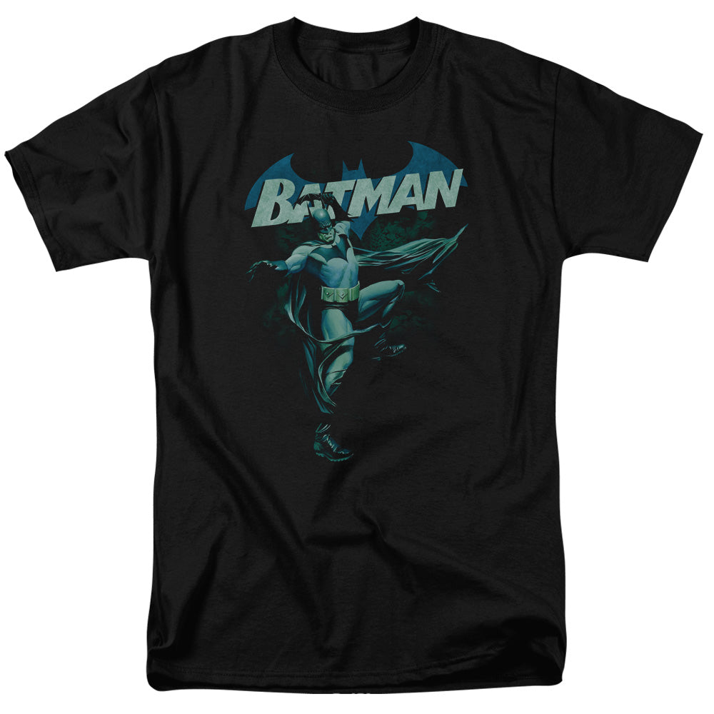 Batman Comics Blue Bat Men's 18/1 Cotton Short-Sleeve T-Shirt