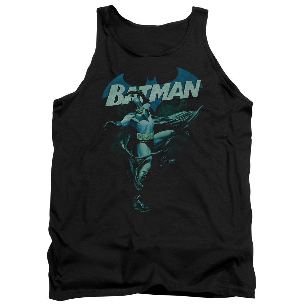 Batman Comics Blue Bat Men's 18/1 Cotton Tank Top