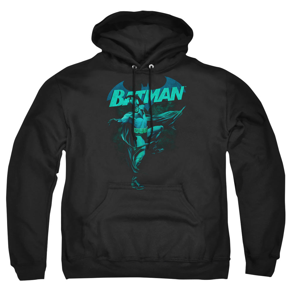 Batman Comics Blue Bat Men's Pull-Over 75 25 Poly Hoodie