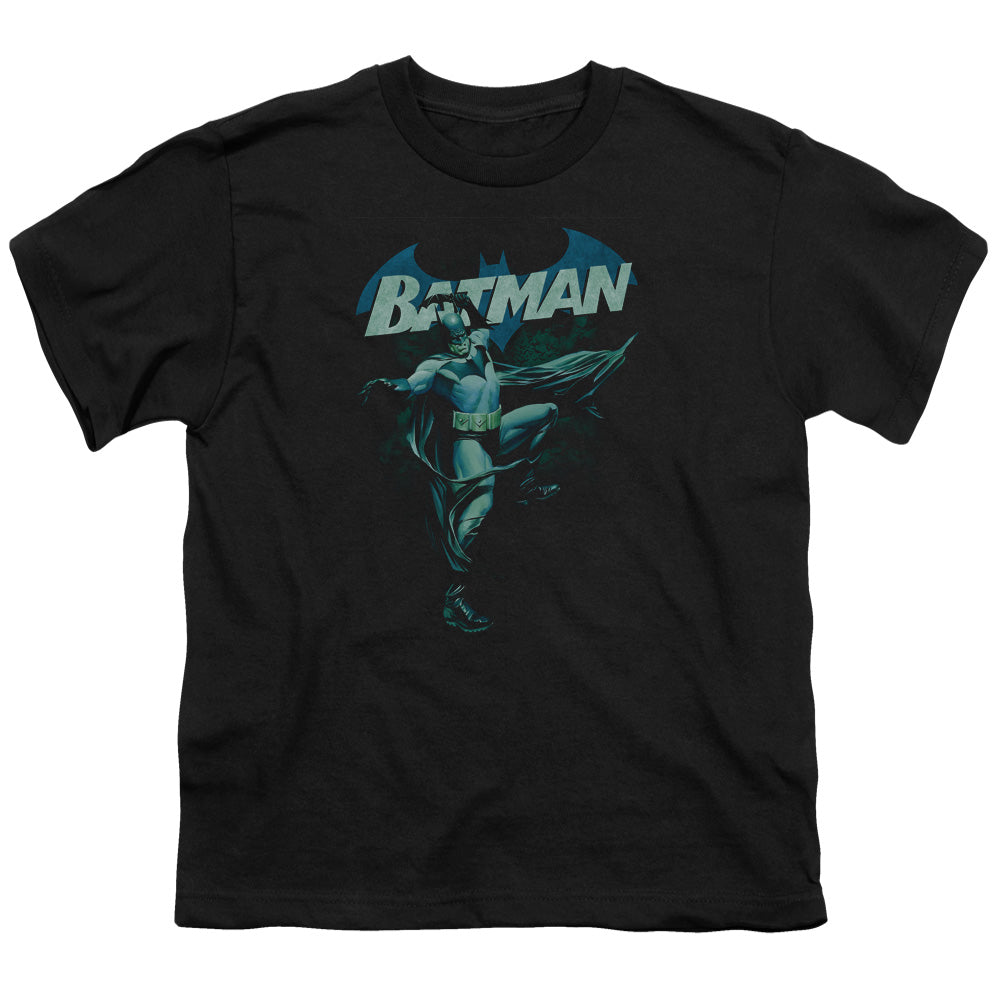 Batman Comics Blue Bat Youth 18/1 100% Cotton Short-Sleeve T-Shirt