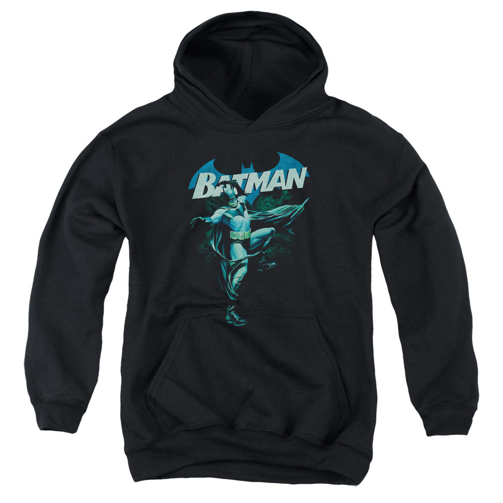 Batman Comics Blue Bat Youth Cotton Poly Pull-Over Hoodie