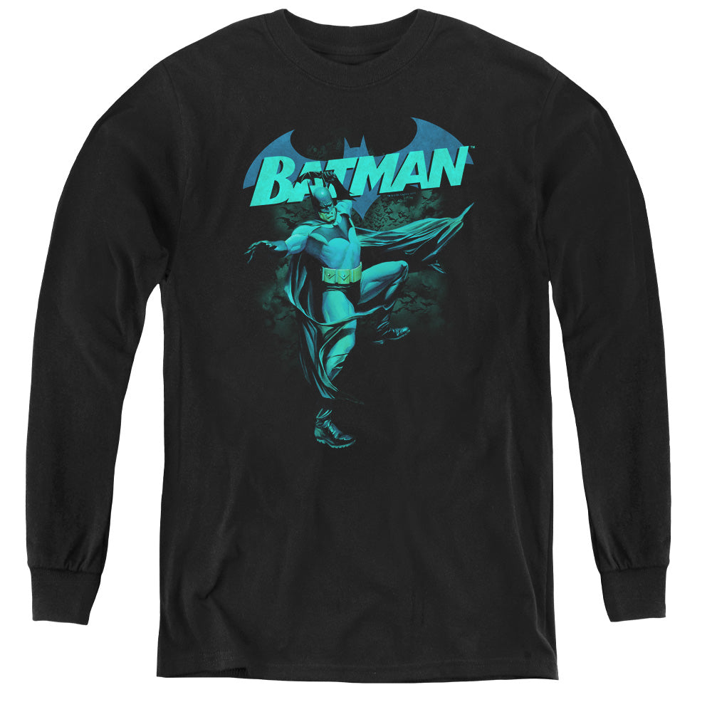 Batman Comics Blue Bat Youth Long-Sleeve T-Shirt