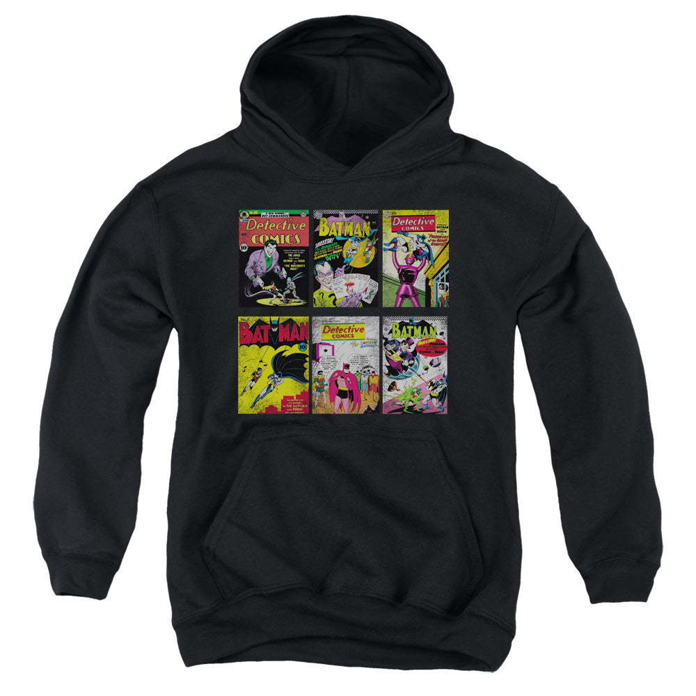 Batman Comics Bm Covers Youth Cotton Poly Pull-Over Hoodie