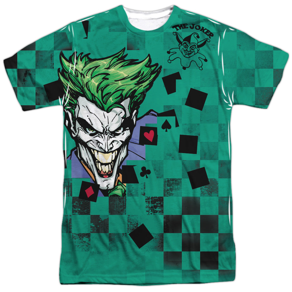 Batman Comics Boxed Clown Men's Regular Fit Polyester Short-Sleeve T-Shirt