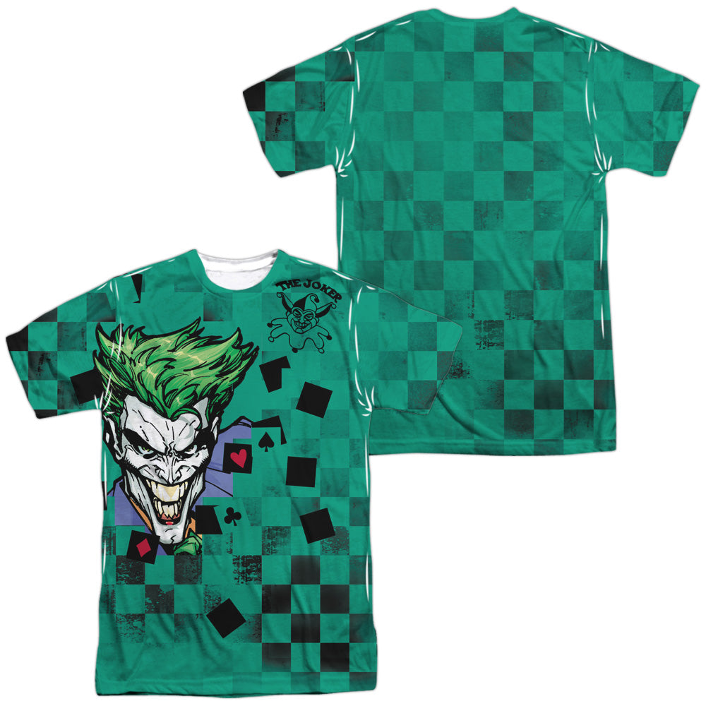 Batman Comics Boxed Clown Men's Regular Fit Polyester Short-Sleeve T-Shirt