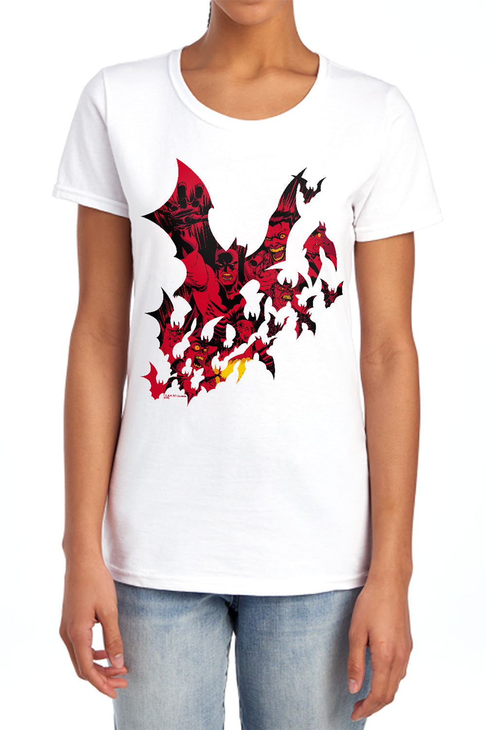 Batman Comics Broken City Women's 18/1 Cotton Short-Sleeve T-Shirt