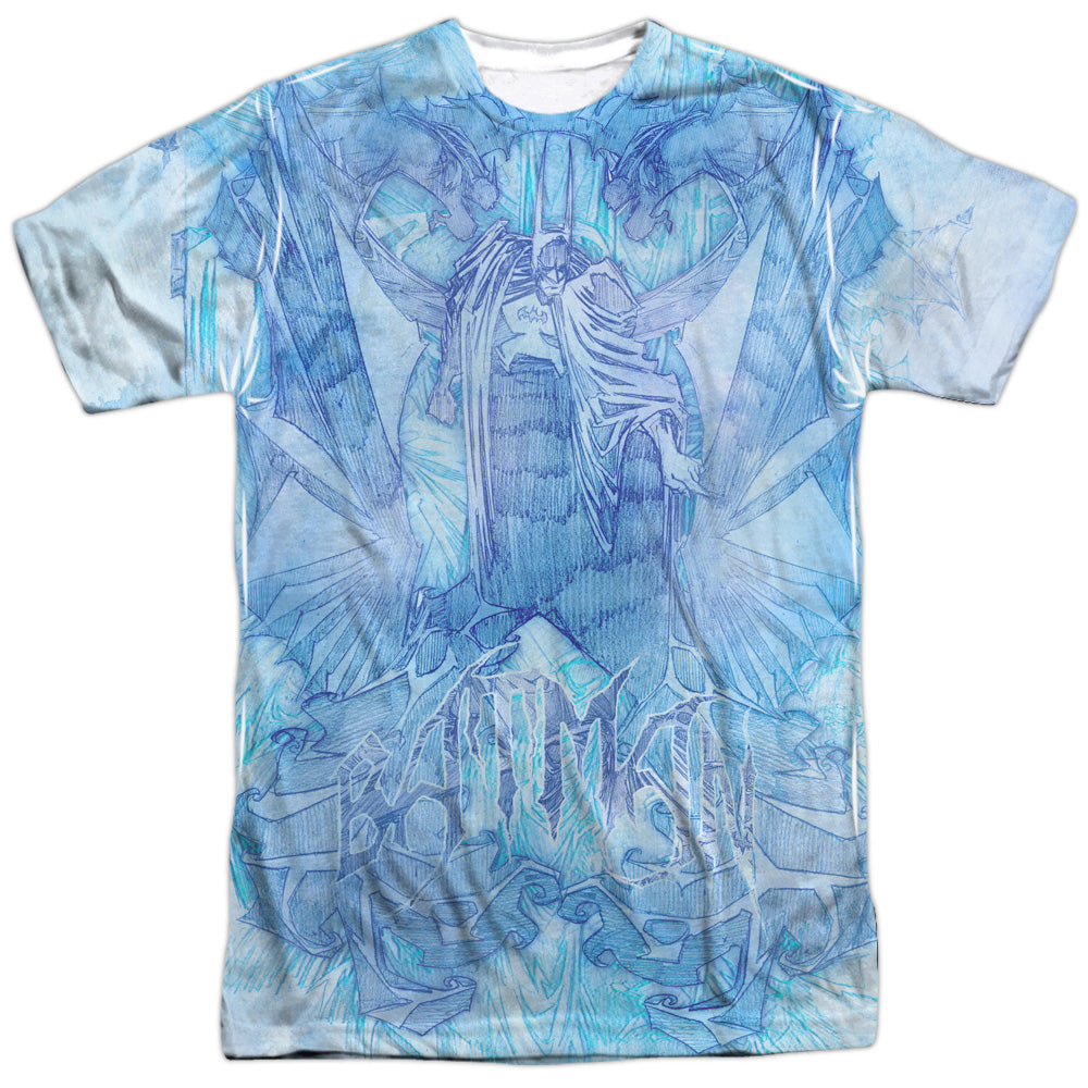 Batman Comics Brooding Men's Regular Fit Polyester Short-Sleeve T-Shirt